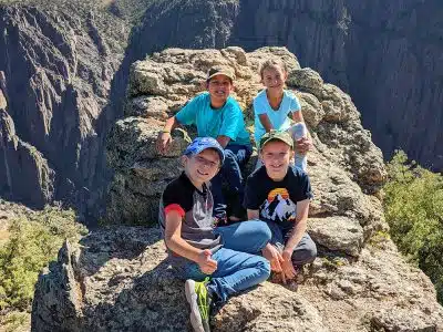 Elementary students learning about the Black Canyon