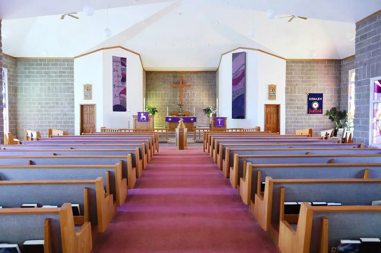 Inside the Redeemer Lutheran Church