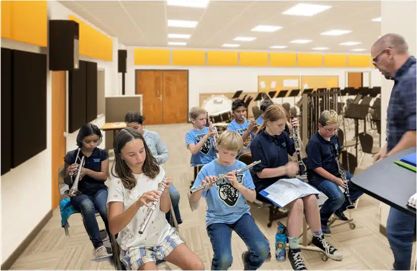 Students at Redeemer Lutheran School in the fine arts program